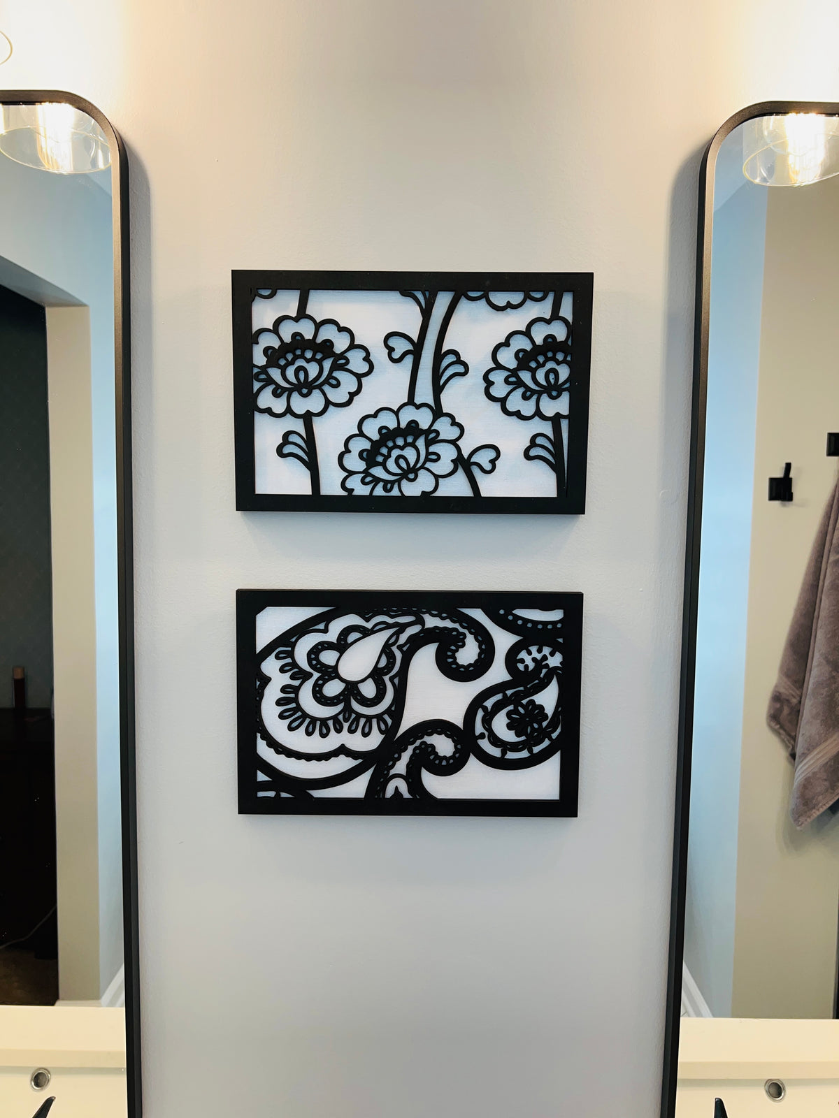 Floral Paisley Plaques DIY KIT - 291